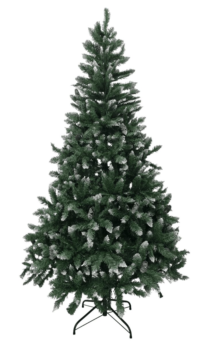 270სმ მწვანე ნაძვის ხე გირჩით