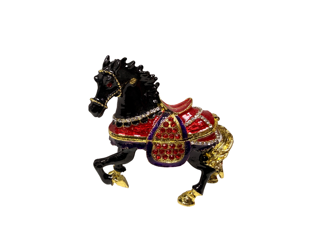 სვაროვსკის დეკორატიული ცხენი ზარდახშა